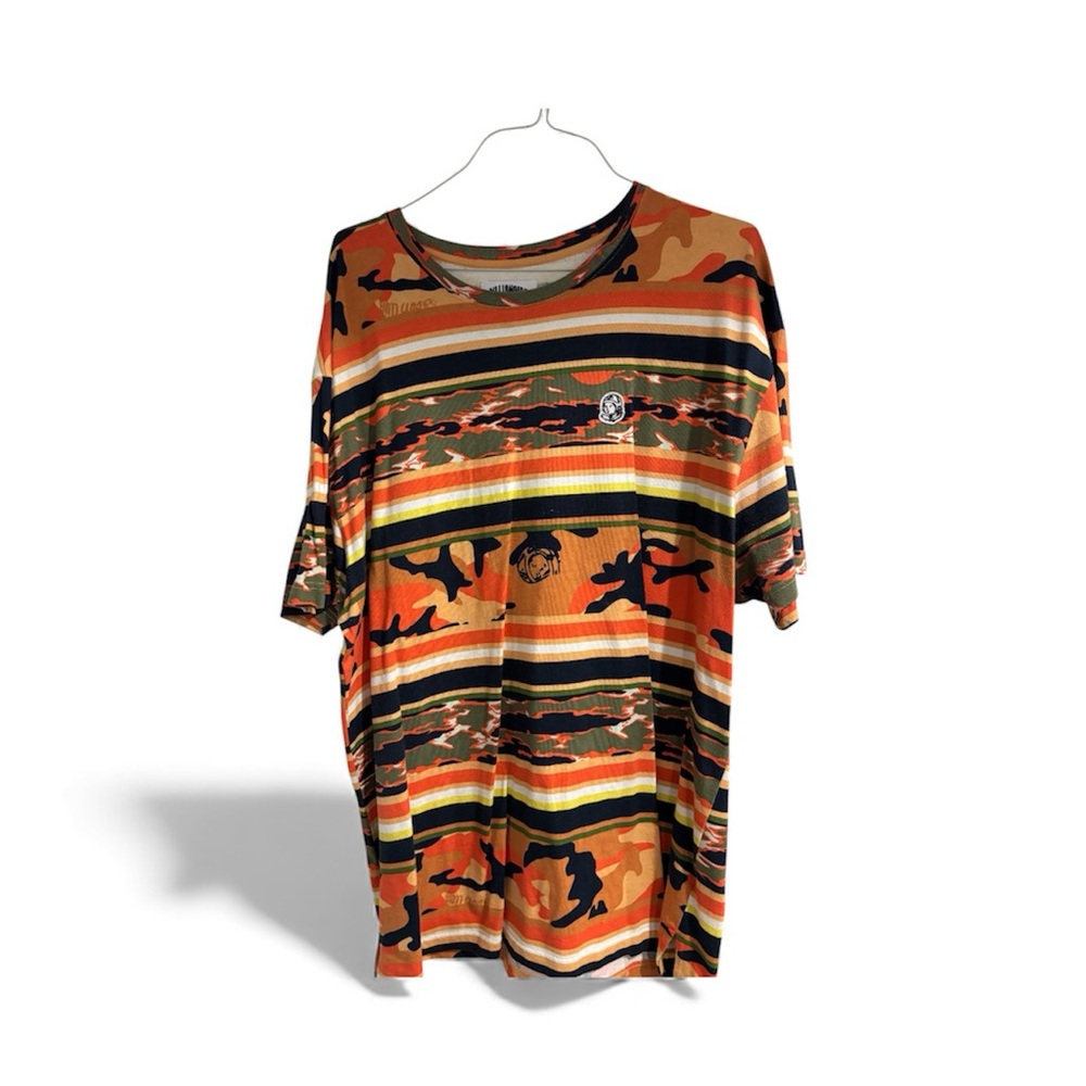 Billionaire Boys Club Orange Camo Striped Tee